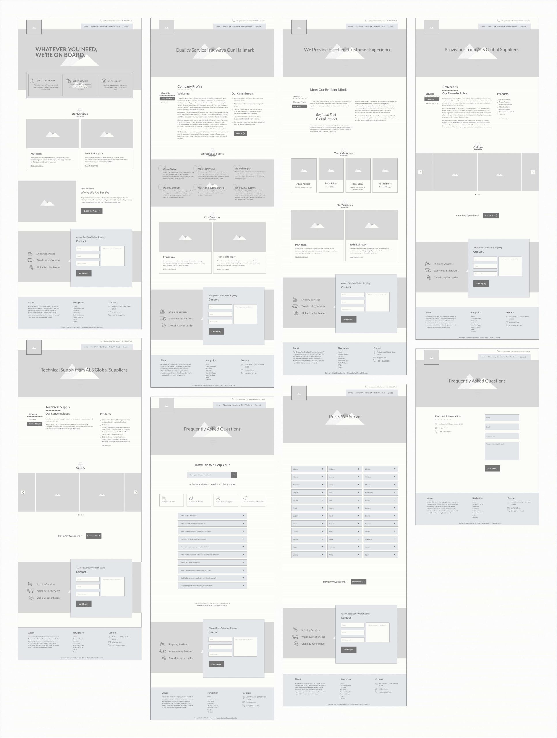 Mid Fidelity Wireframes For Desktop Layout Mid Fidelity Wireframes For Desktop Layout