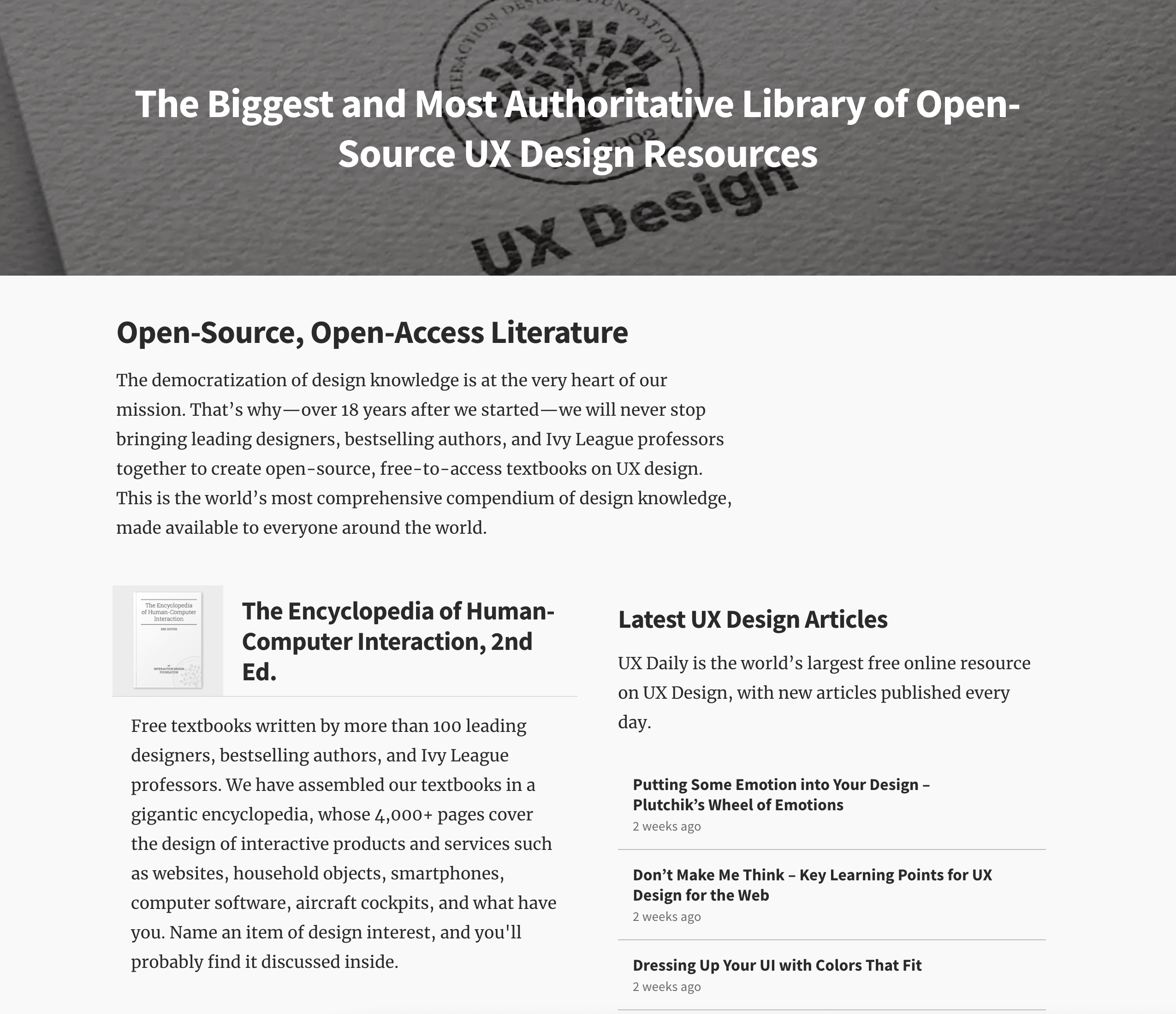 Library of Open Source UX Design Resources