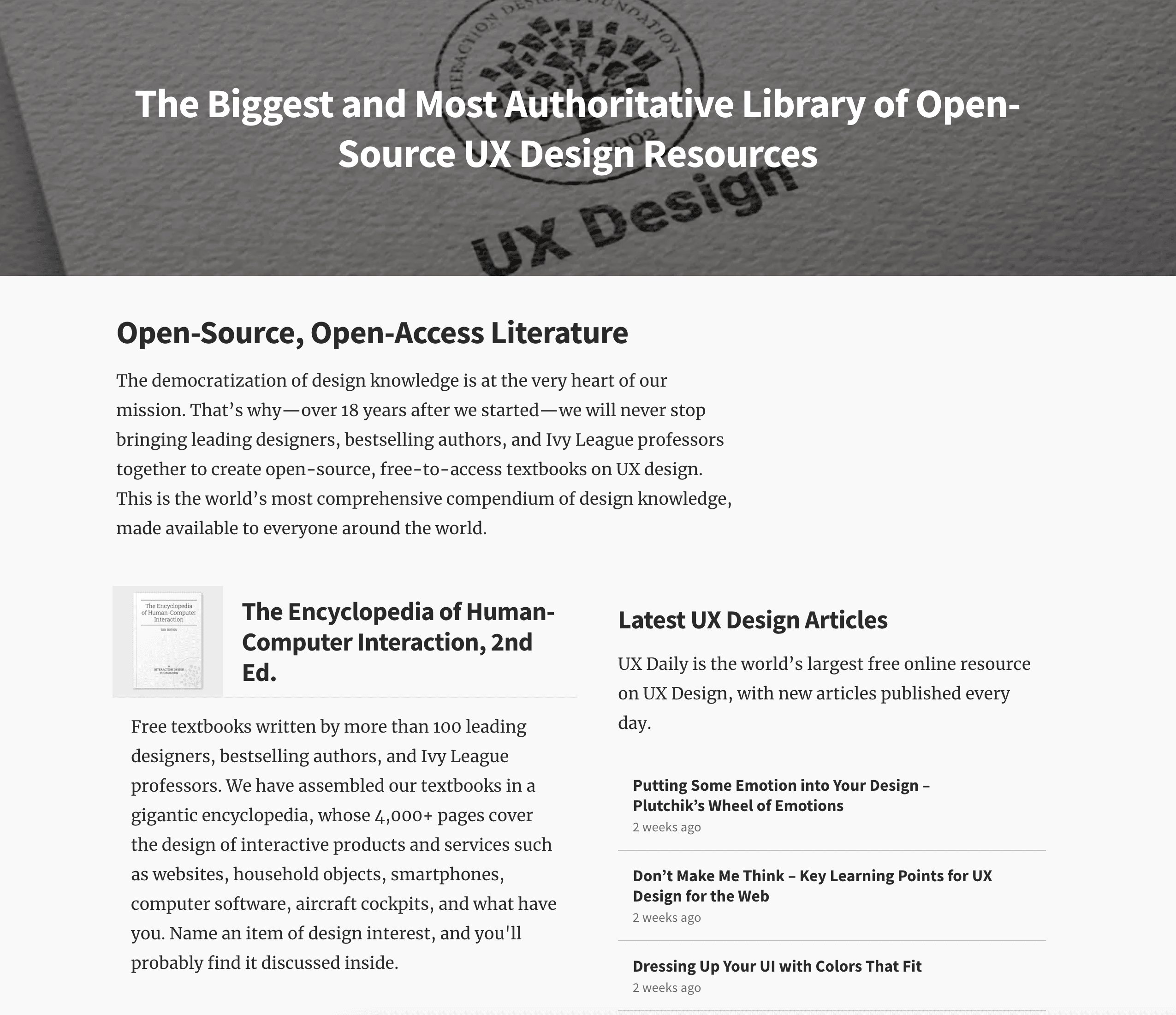 The Library of Open-Source Library of Open Source UX Design Resources