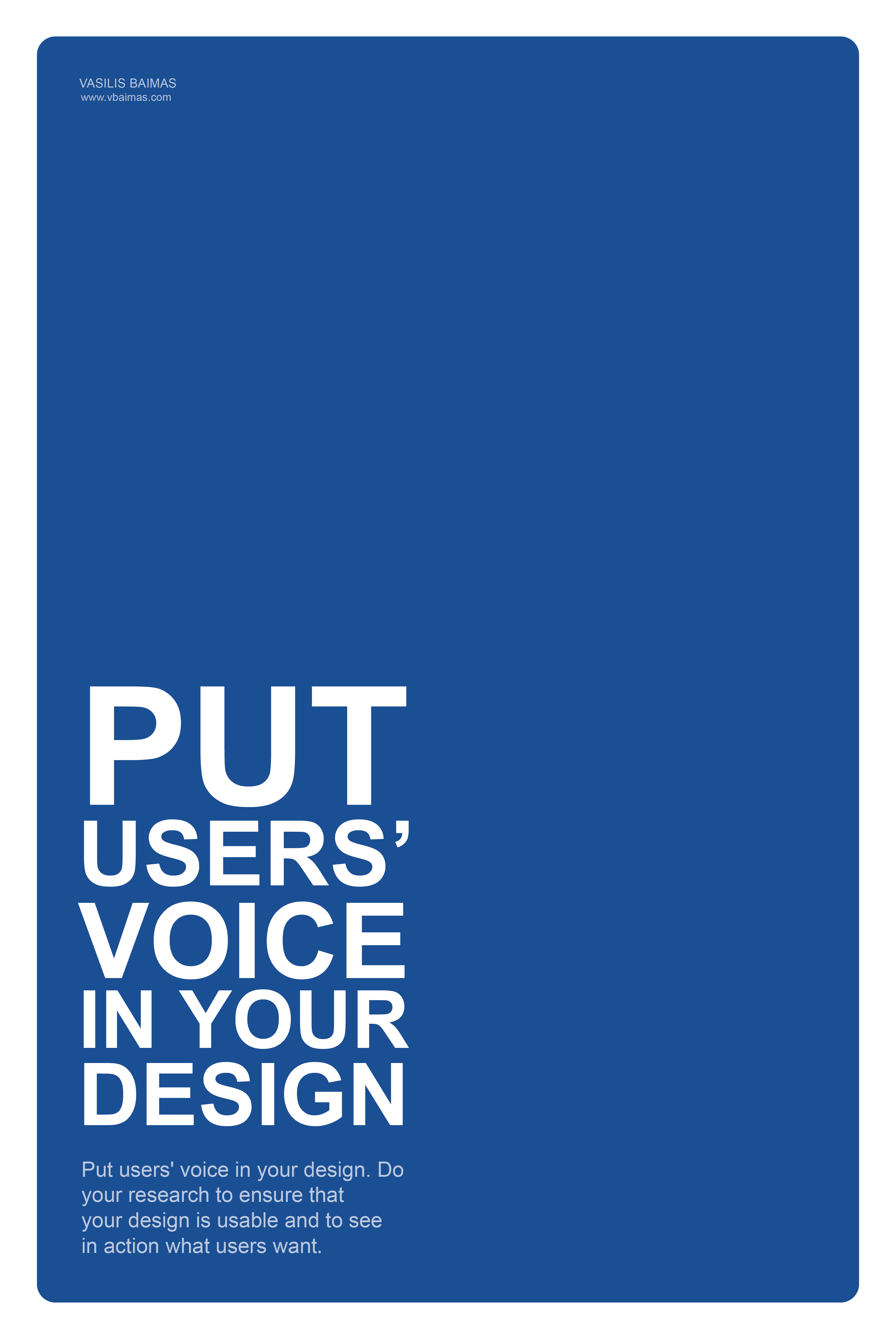 put the user's voice in your design